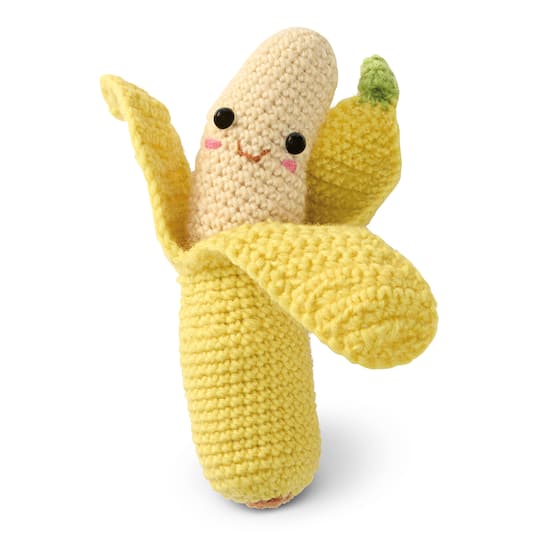 Intermediate Banana Amigurumi Crochet Kit by Loops & Threads®